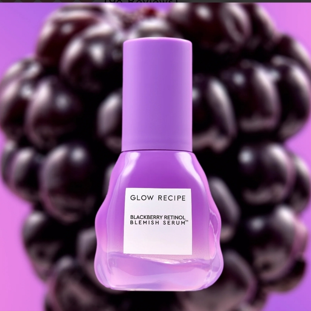 NWT Glow Recipe Blackberry Retinol Blemish Serum - White and Purple